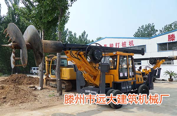 滕州好色先生在线入口小型旋挖機施工中